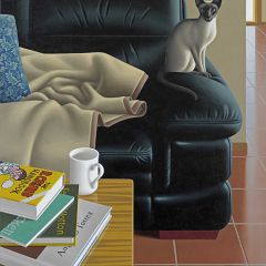 Guy Gilmour

_A living room still life_
92x76cm acrylic on polyester